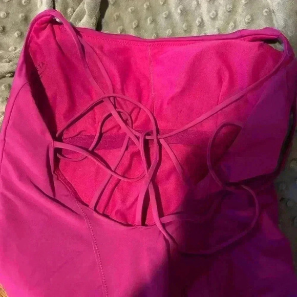 Athleta Magenta Pink One Piece Swim Suit, Size M - Picture 5 of 8